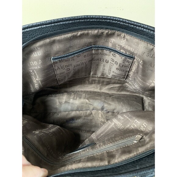 Etienne Aigner Women's Zip Shoulder Handbag Brown Soft Genuine Leather - Picture 12 of 16